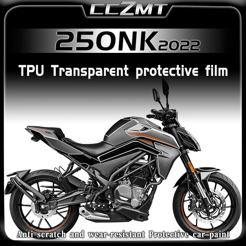 For CFMOTO 250NK NK250 250nk nk250 2022 Invisible Car Clothing Transparent Protective Film Stickers Modified Accessories