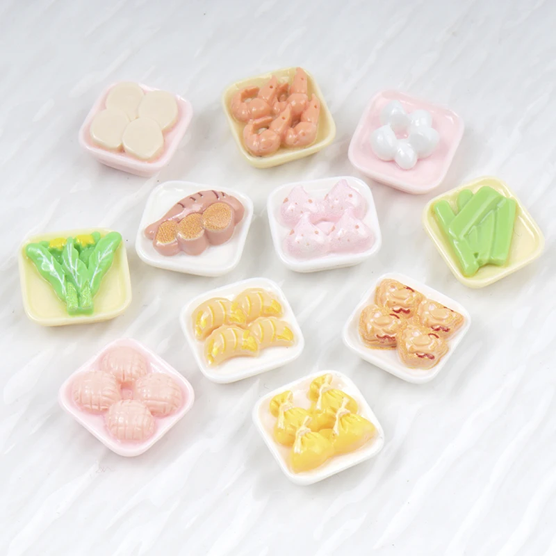 30/300pcs Mini Jam Food Series Resin Accessories Flat Back Cabochon For Dollhouse Simulation DIY Scrapbooking False Nail Art