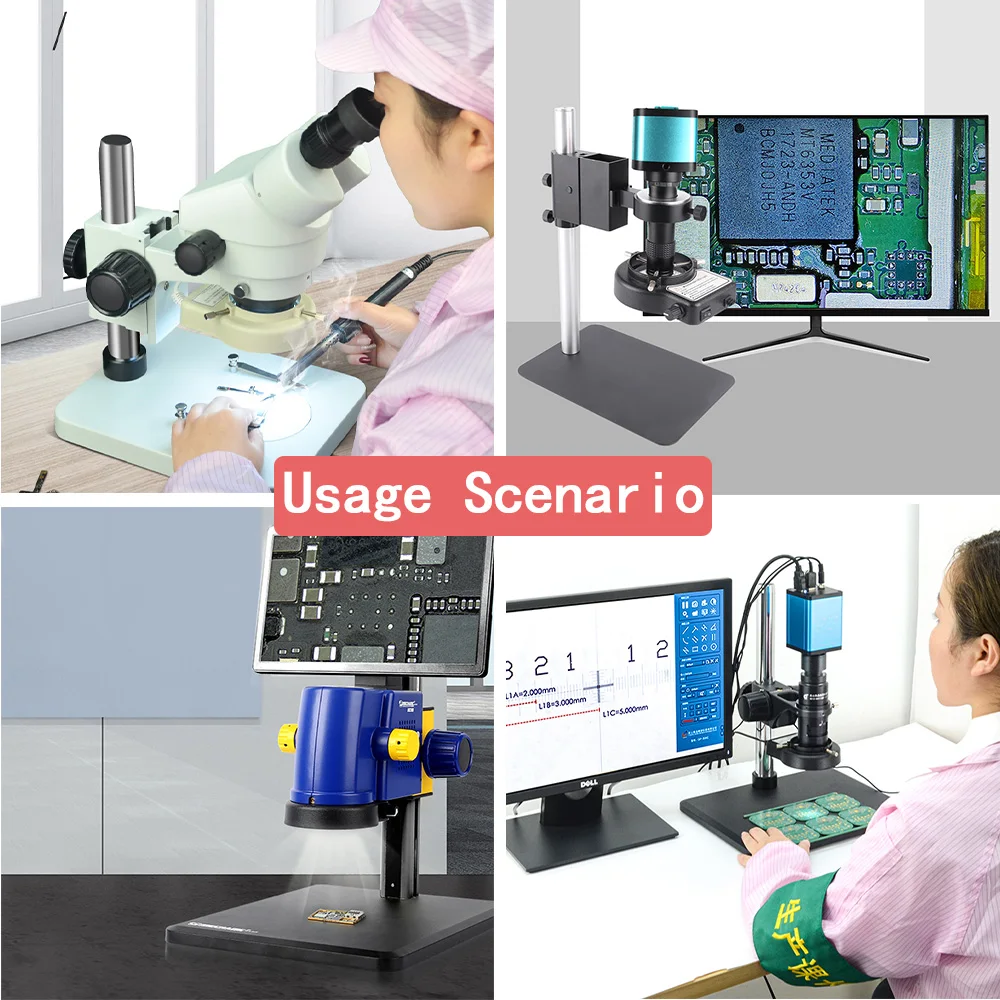 Imagem -04 - Anel Led Fonte de Luz para Microscópio Industrial Lâmpada Iluminador Temperatura de Cor 6500k Brilho Ajustável