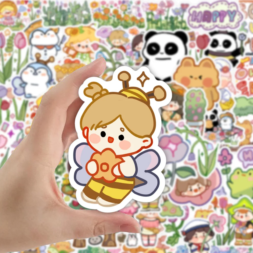 60 Cute Waterproof Stickers for Girls' Spring Outings, Phone Case Decoration Stickers, Journal Stickers, Stickers, Waterproof Stickers, Advantages: Waterproof, Reusable, No Residue, Beautifully Designed.