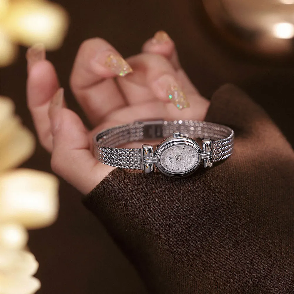 Golden Quartz Watch Wheat Ears Bracelet Watches For Women Small Dial Luxury Lady Wristwatch Female Clock Fashion Dress Gifts