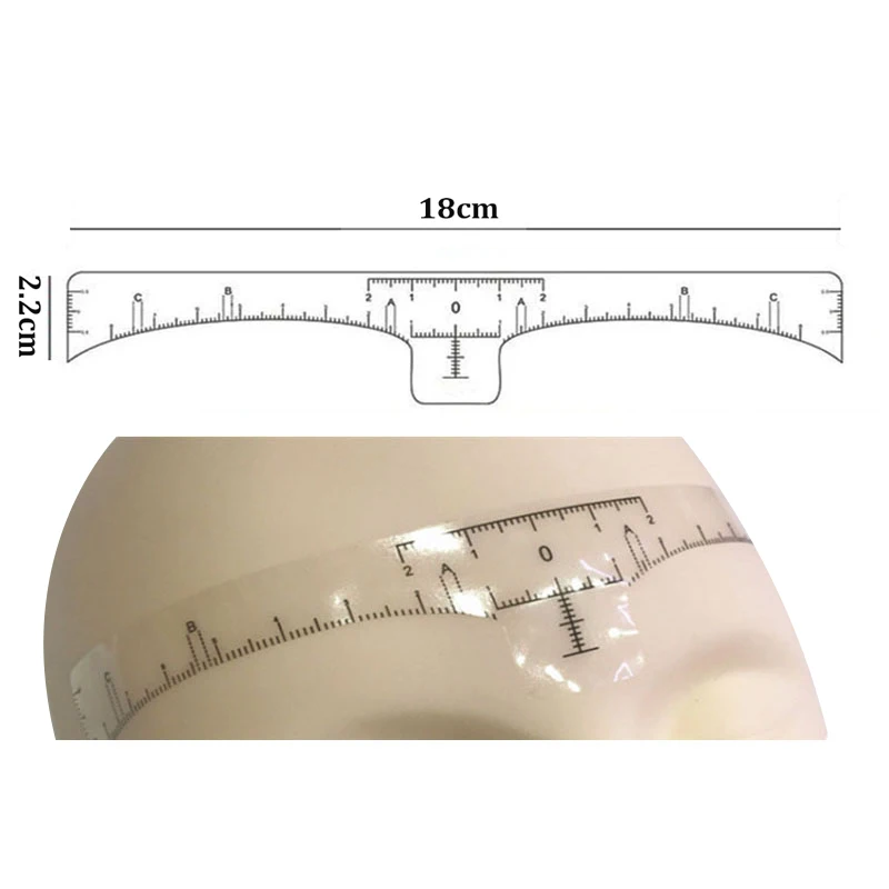 10pcs  Disposable Eyebrow  large Ruler Microblading Accessories Tool Measurement Mark Permanent Makeup Sticker Tattoo Tool Kit