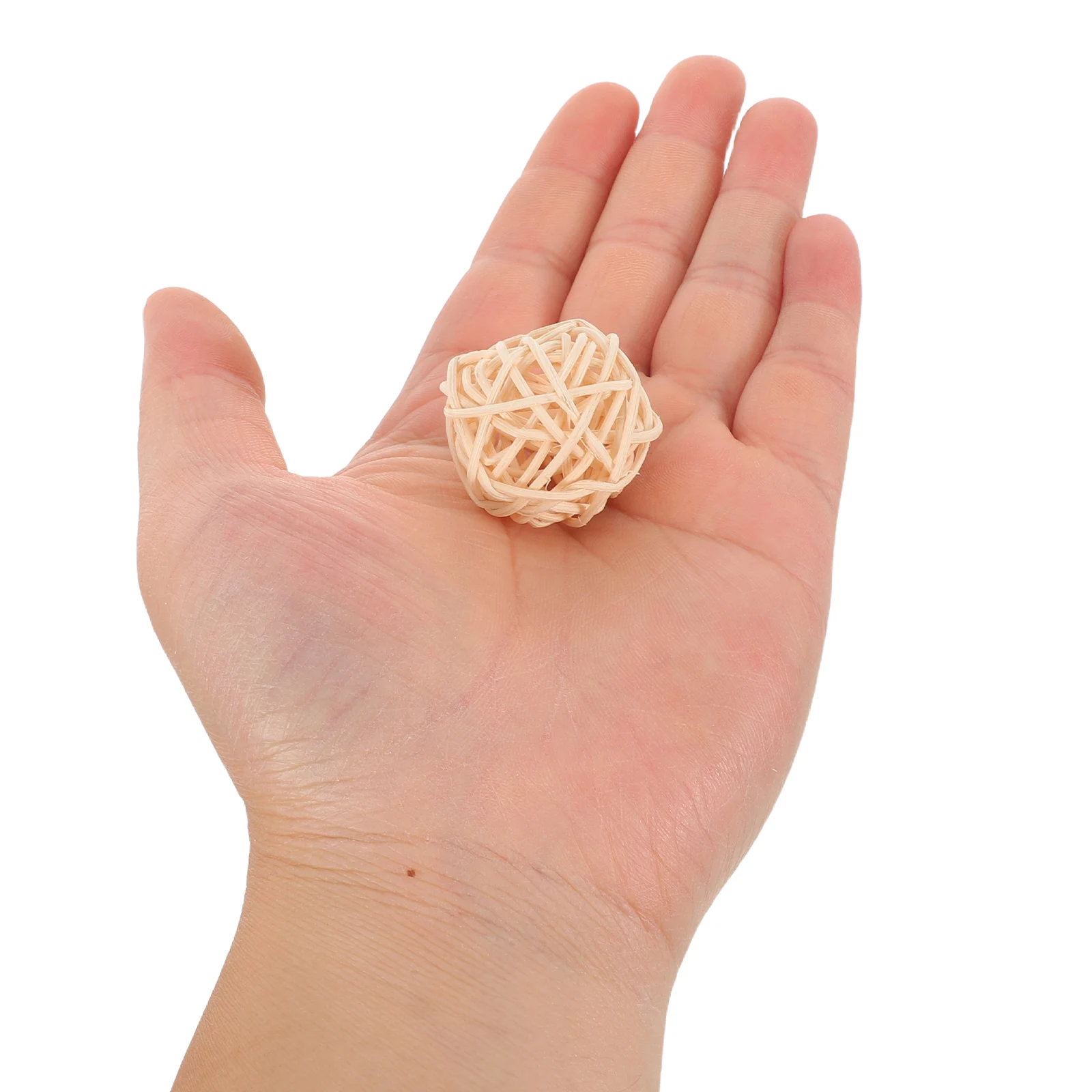 

50Pcs Rattan Woven Balls Christmas Decorative Rustic Wicker Orbs Vase Filler Bowl Centerpiece Home Decor Wicker Decor