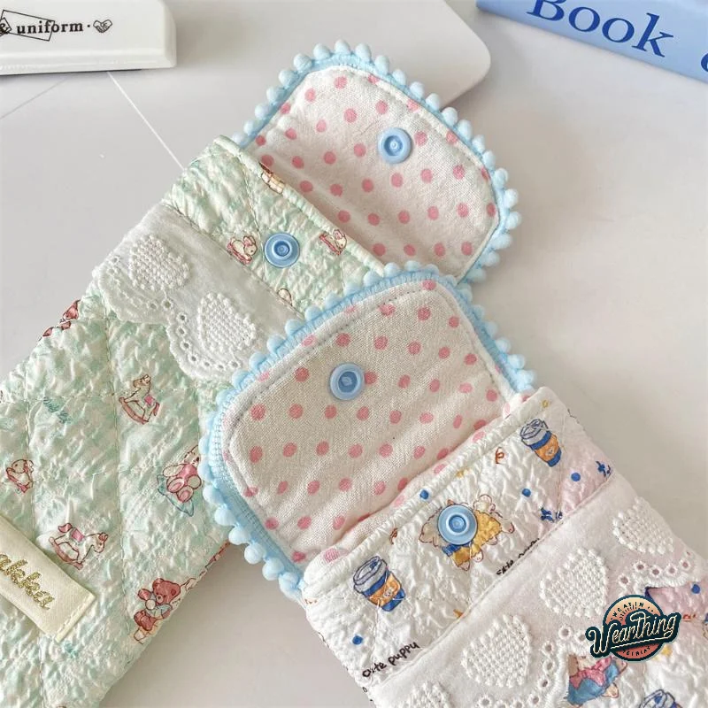 

Cute Glasses Storage Bag Cotton Soft Glasses Case Portable Glasses Storage Pouch Women Eyewear Glasses Protective Cover