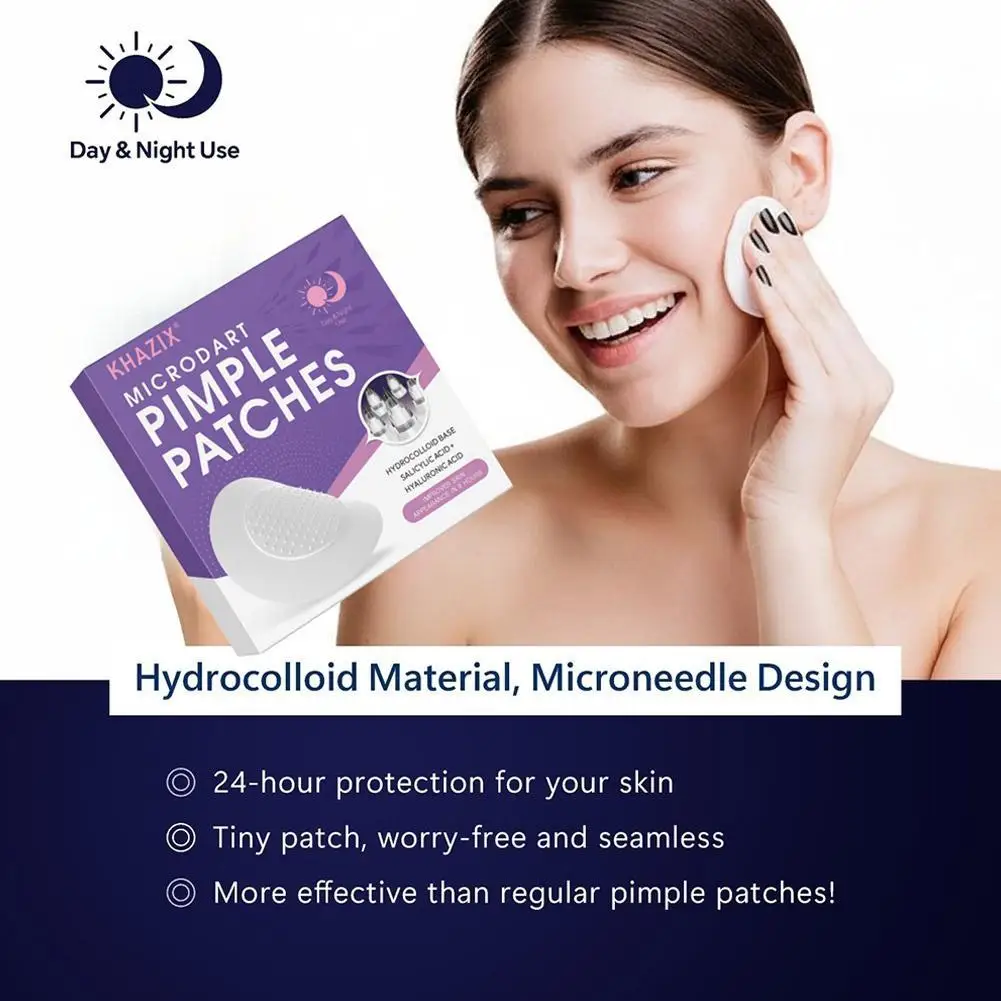 Hydrocolloid Pimple Patch Micro Needle Acne Patches Ultra-thin Invisible 8 Hours Effective Acne Cover Sticker Facial Care Tool view 6