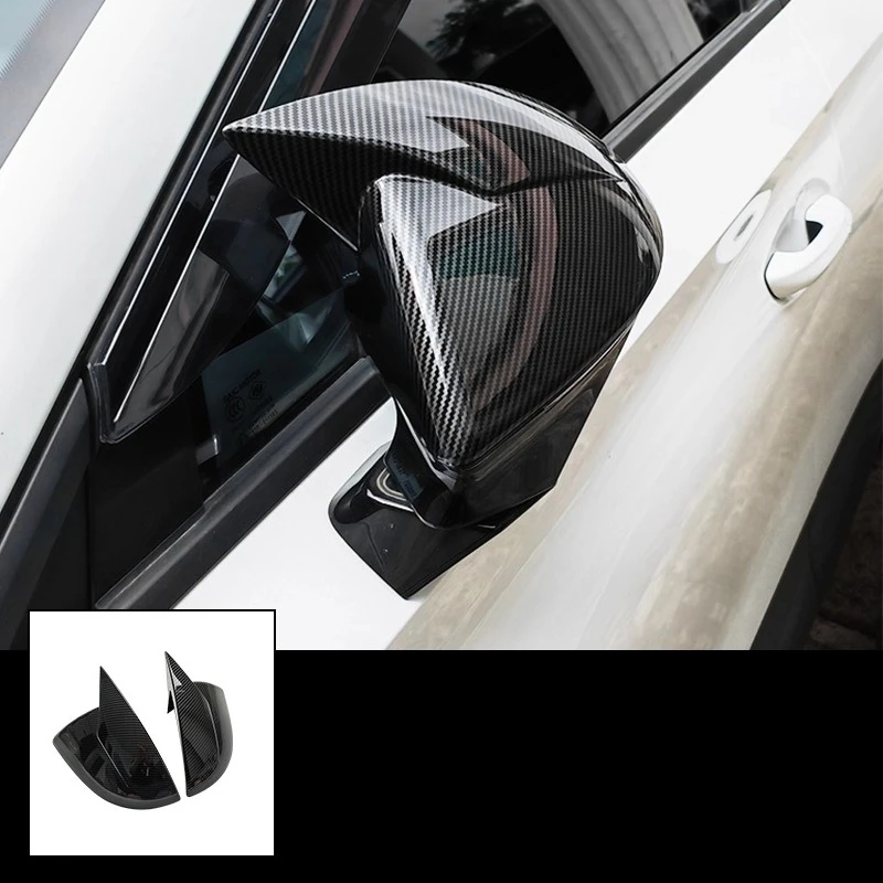 Modified Horn-Style Rearview Mirror Shell for MG Mulan - Anti-Scratch Side Mirror Cover Decorative Accessory