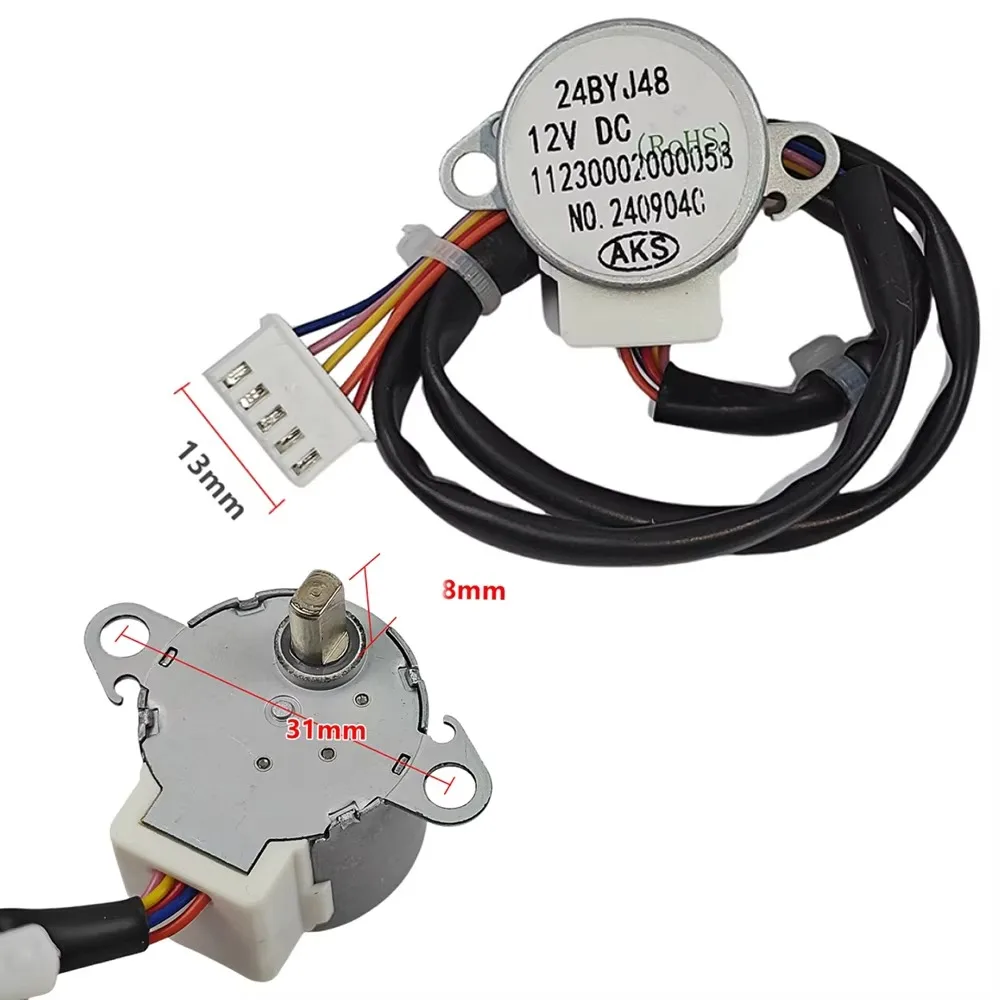 1 PCS 12V Motor 24BYJ48 with 38cm Cable For Aux Wall-Mounted Air Conditioner Swing Bla Synchronous Motor 11230002000058