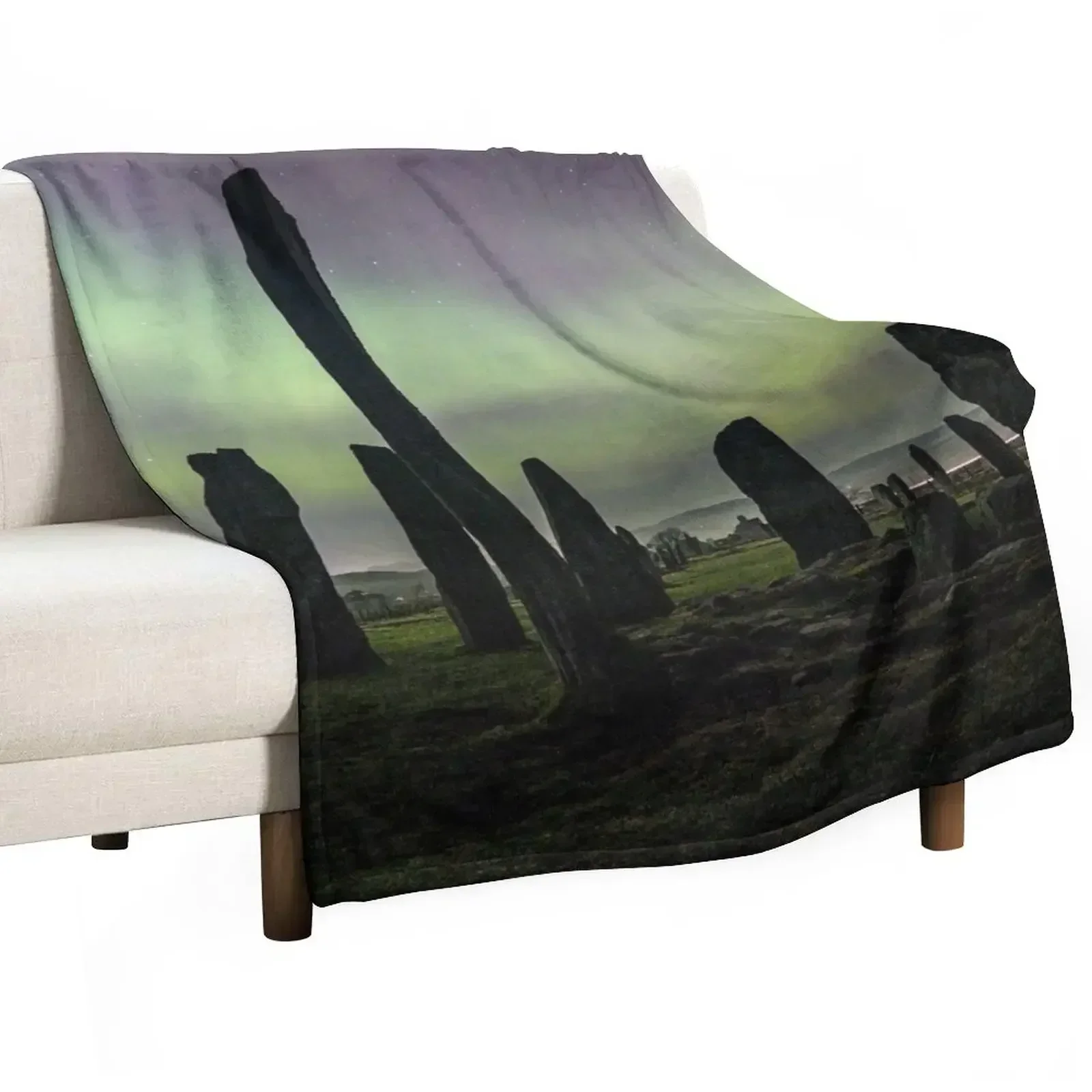 

Active Callanish Aurora Throw Blanket Soft Bedroom Blanket for Night Sleeping