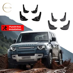 For Defender Mudguard L663 90 110 Soft PP Fender For Land Rover Defender Acceossories No Punching Mud flaps Car Splash Guards