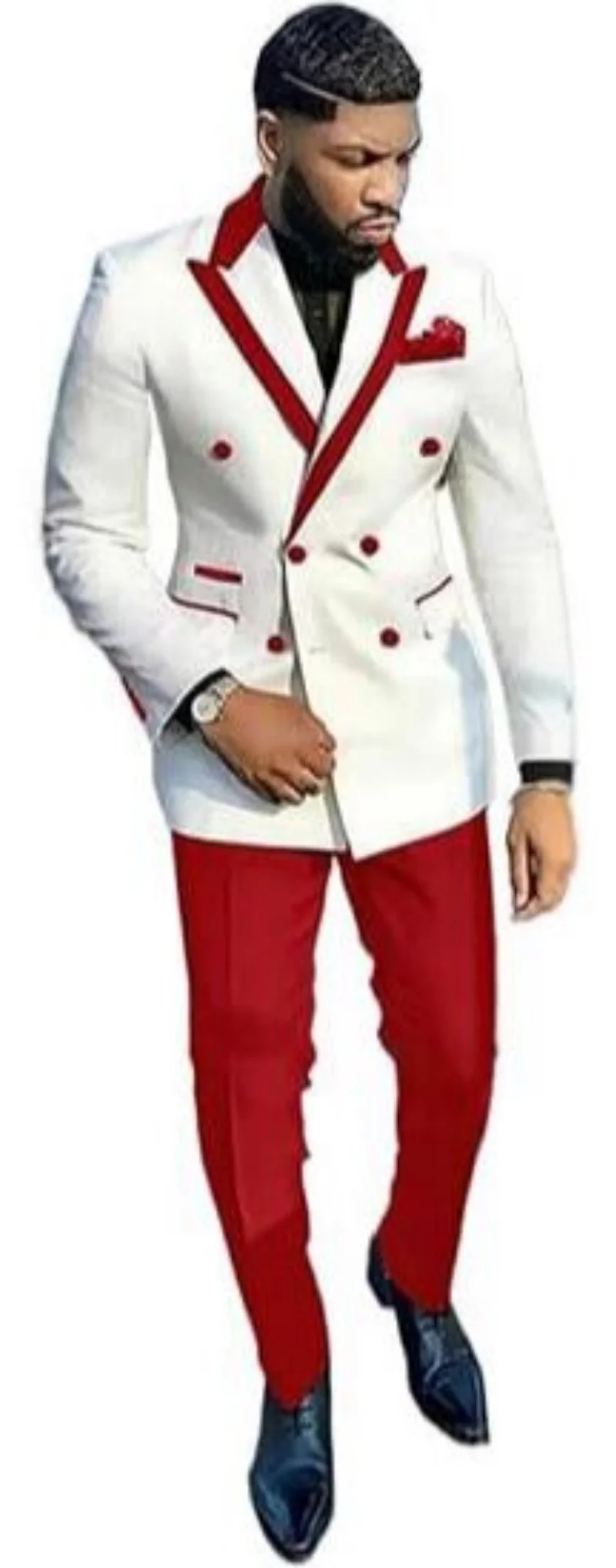 

Elegant Fashion Men's Suits 2 Pieces Blazer Pants Peak Lapel Suits for Men for Wedding Business Full Man Terno Comfy Men's Suit