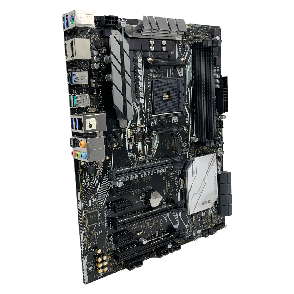 Imagem -03 - Asus Prime X370-pro Placa-mãe Am4 Soquete Suporta Amd Série 5000 Amd X370 Ddr4 32 gb Hdmi M.2 Sata gb s Dvi-d