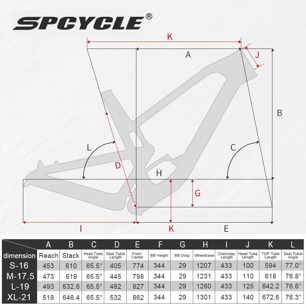 Spcycle 29er Carbon Full Suspension Frame Travel 150mm All Mountain Bike Frame 12x148mm Boost MTB Carbon Frame