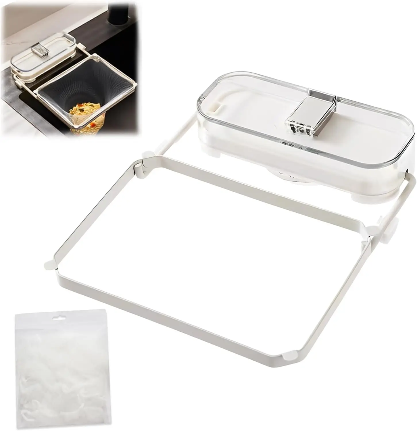 

Фильтр-стойка для раковины на присоске, сетчатые мешки, складная сливная корзина для пищевых кормов и посуды, органайзер для кухонной столешницы