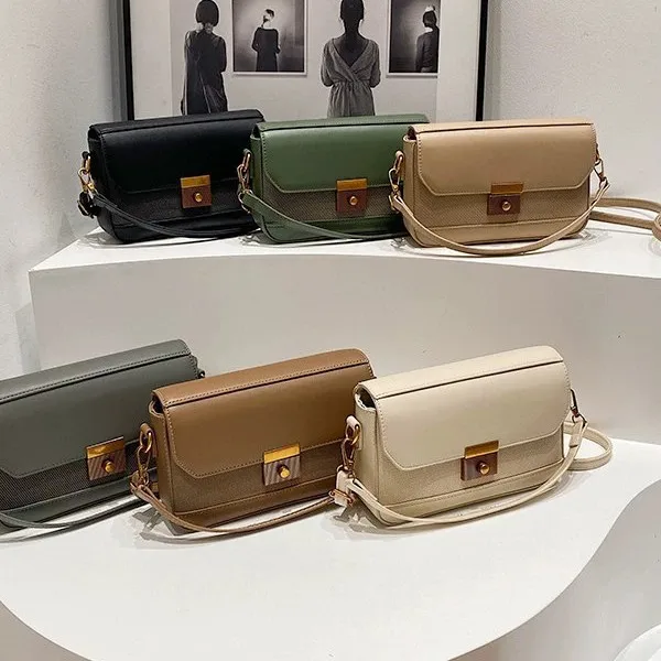 

2025 Vegan Leather Box Bag - Convertible Shoulder To Crossbody Purse for Women, Day To Night Mini Square Bag