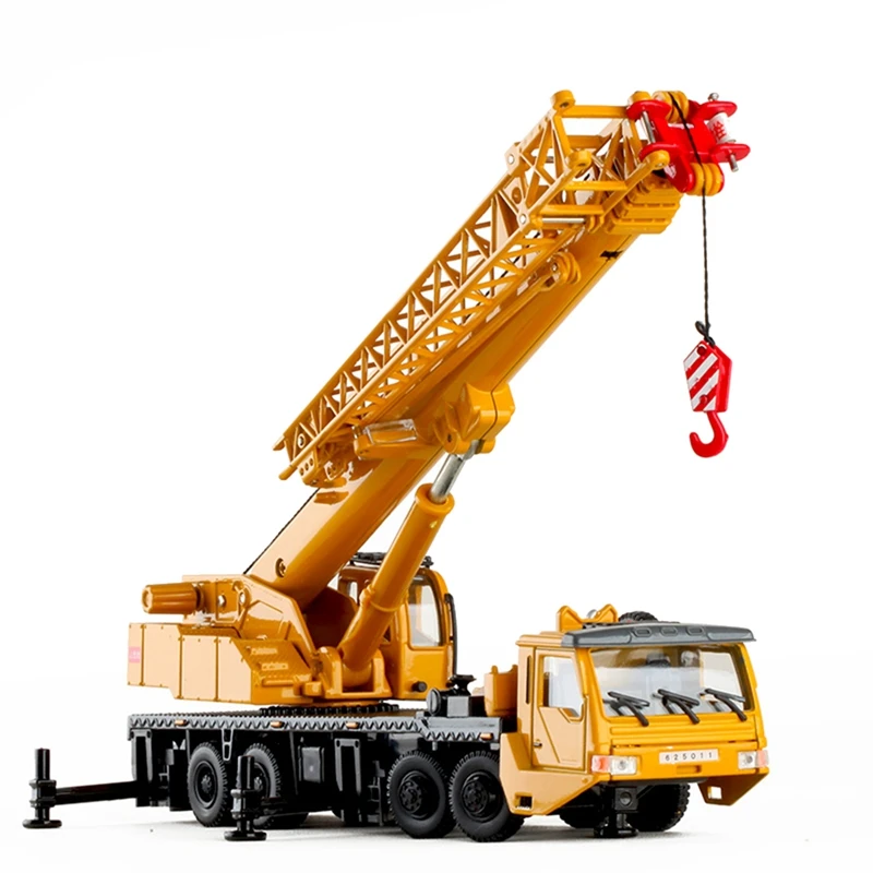 

Toy Crane Lifter 360 Degress Rotate Work Platform Crane With 4 Front Wheel Steering Engineering Car Model Gift For Kids