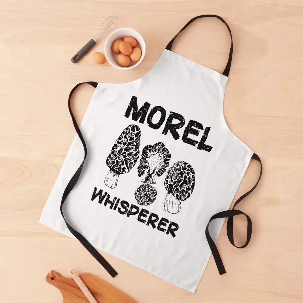 Morel Whisperer mushroom gifts,Morel Mushroom Gifts Apron christmas decoration home women Waiter Uniforms Apron