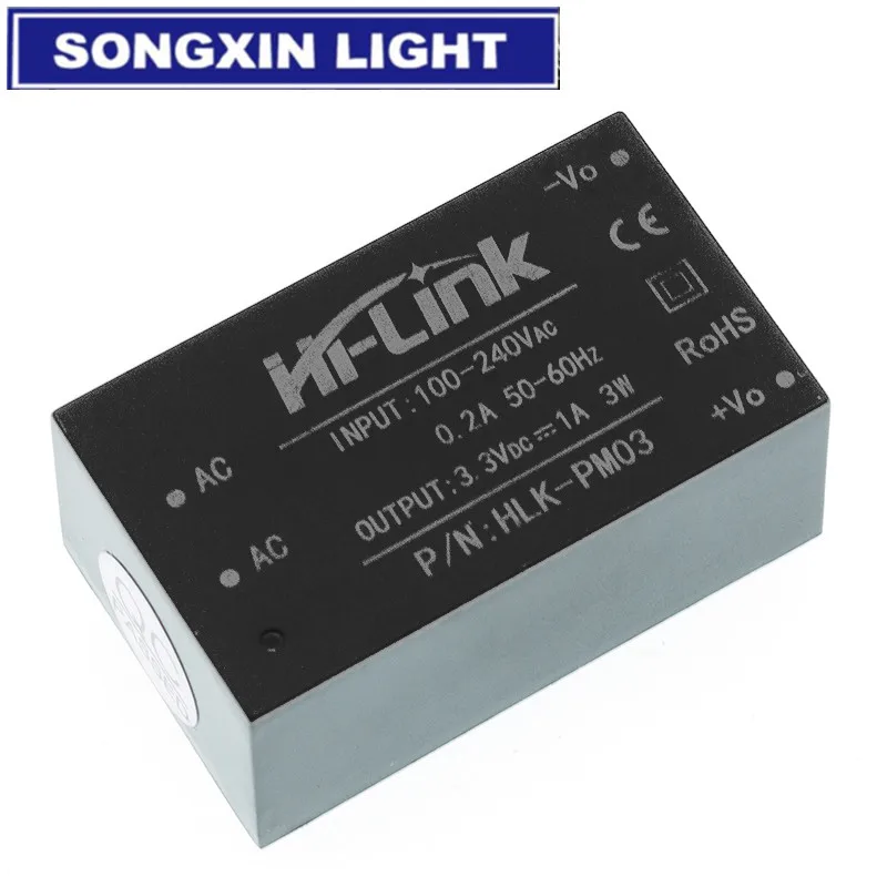 HLK-PM01 HLK-PM03 HLK-PM12 AC-DC 220V to 5V/3.3V/12V Mini Power Supply Module Intelligent Household Switch HLK-5M05  5M12 5M03