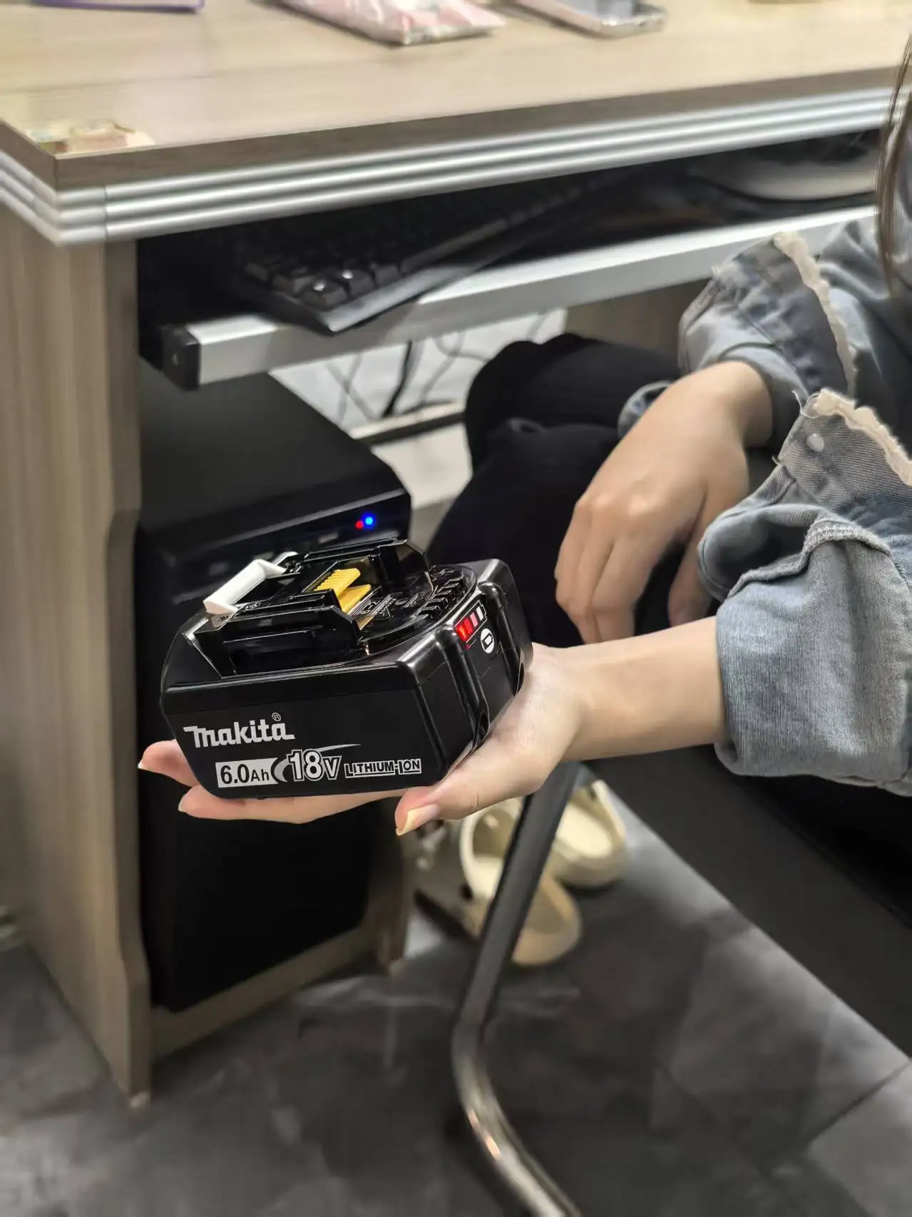 

Makita 18V 3Ah 6Ah Original Battery BL1830 BL1860 BL1850B Compatible with Makita 18V Power Tools Genuine New 100%