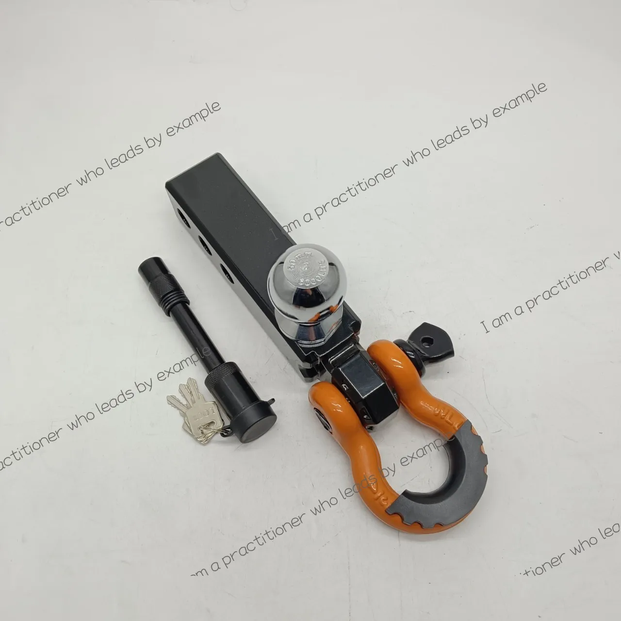 

Trailer Hook Aluminum Alloy Trailer Ball Head Shackle Solid Hook Tow Win Bar Arm Traction Hook Quick Plug Straight