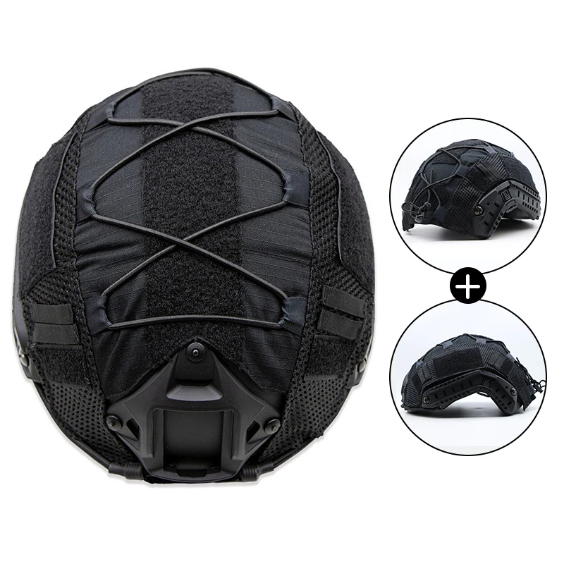 1PC Tactical Helmet Decorative Fabric For Fast Outdoor CS Camouflage Cycling Helmet Modification Cap Hood Rope Adjustment