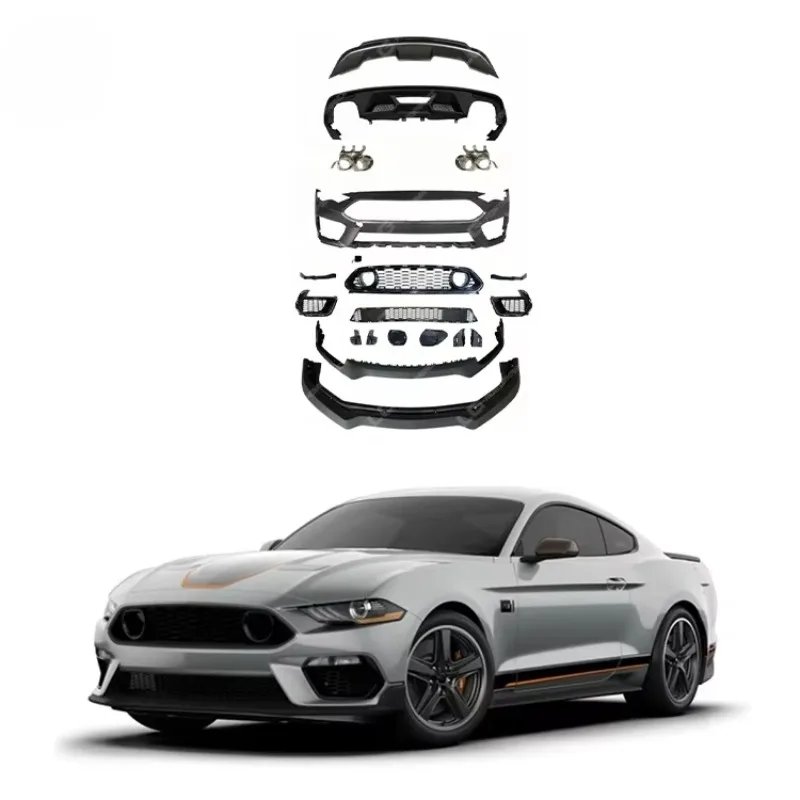 

Высокопроизводительный обвес для Mustang 18-21: Обновление до переднего и заднего бамперов Mach-1, выхлопной системы и комплекта обвесов для автомобиля