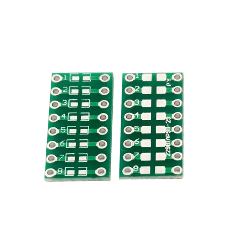 10Pcs SMT DIP Adapter Converter 0805 0603 0402 Capacitor Resistor LED Pinboard FR4 PCB Board 2.54mm Pitch SMD SMT Turn To DIP