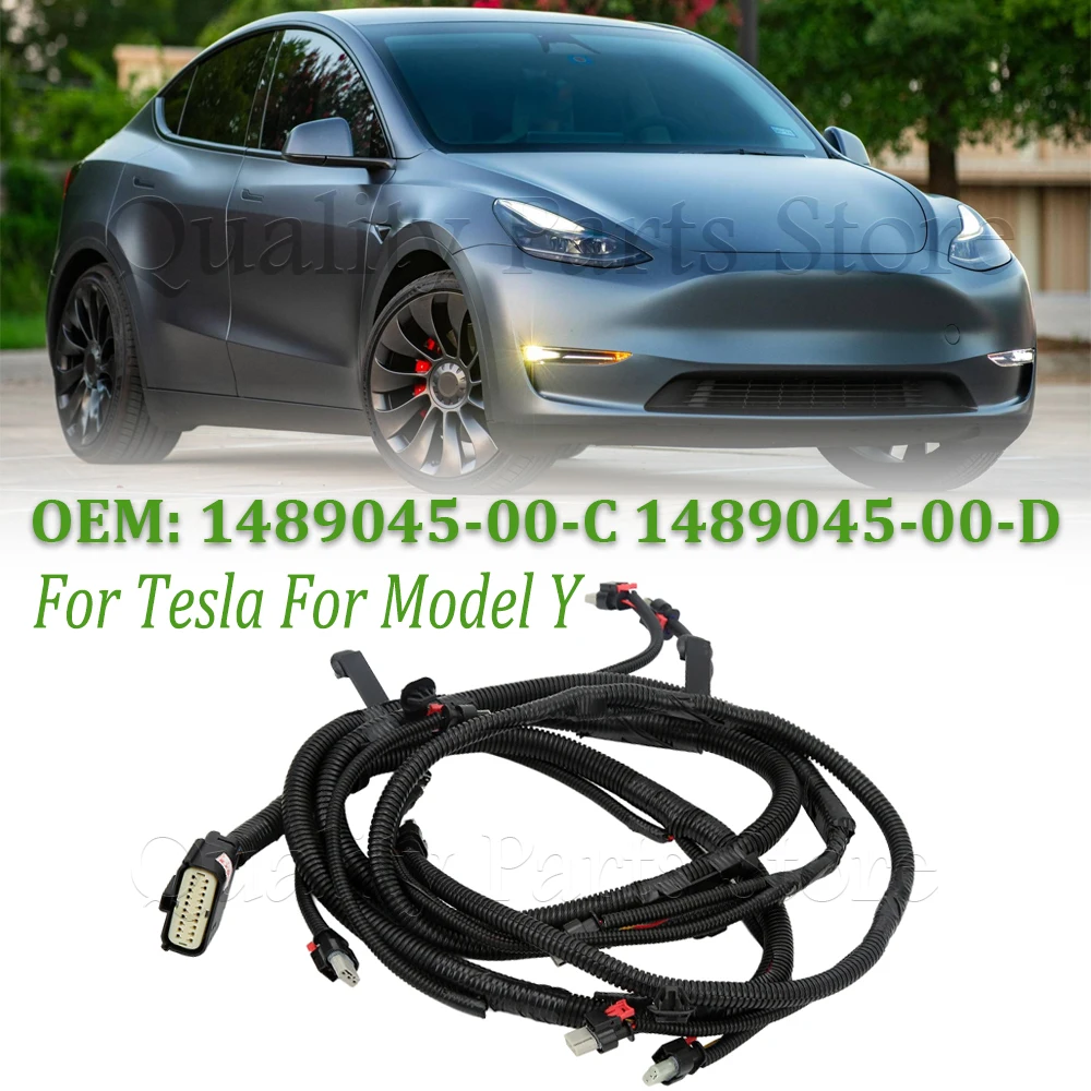 

1 шт., жгут проводов датчика переднего бампера автомобиля в сборе, новый для Tesla Model Y 1489045-00-C 1489045-00-D