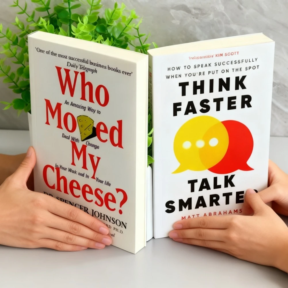 Livros Bview Art 2: Quem movido meu queijo de Spencer Johnson e pense mais rápido falar mais inteligente de Matt Abrahams