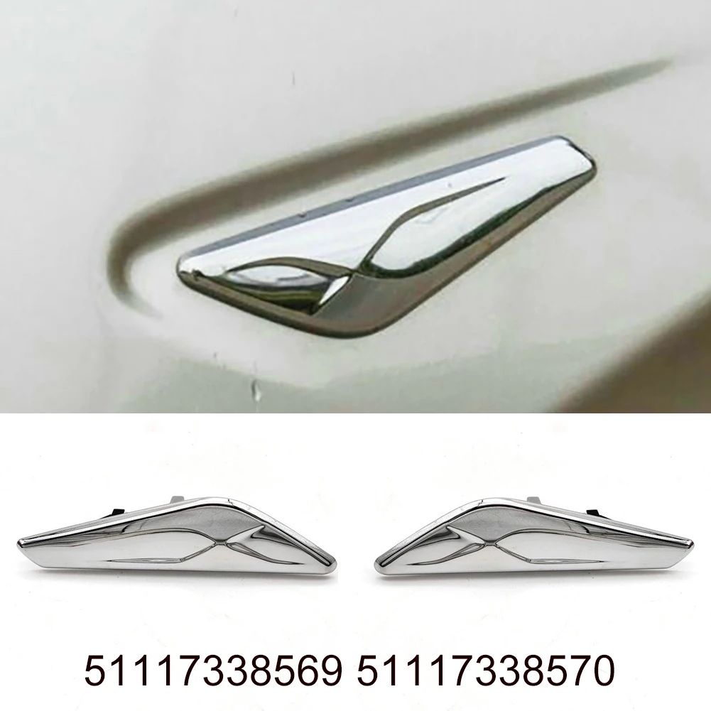 

For Car Exterior Upgrade Silver Front Side Fender Trim F25 F26 Trim Cover OEM Standard Fitment Pressure Resistant