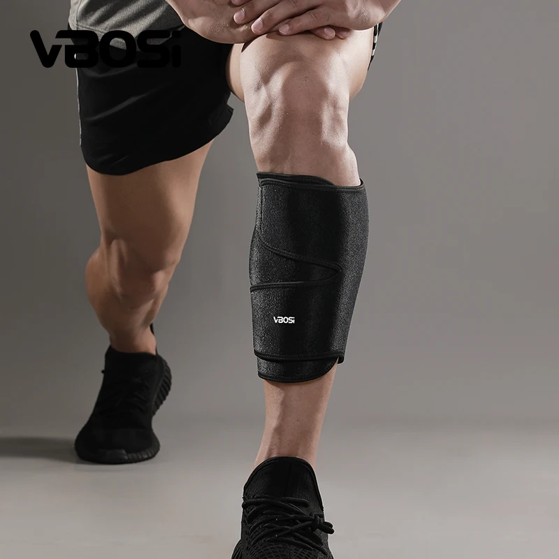 VBOSi 1-teilige, atmungsaktive, bequeme Wadenstützhülle aus Neopren für Gewichtheben, Laufen, Basketball, für Männer und Frauen – Detail 4