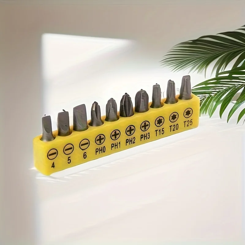 10-teiliges elektrisches Bohrer-Set, Kreuzwort-Kombinations-Bit-Set, Schrauben-Bit-Set für elektrische Bohrmaschine