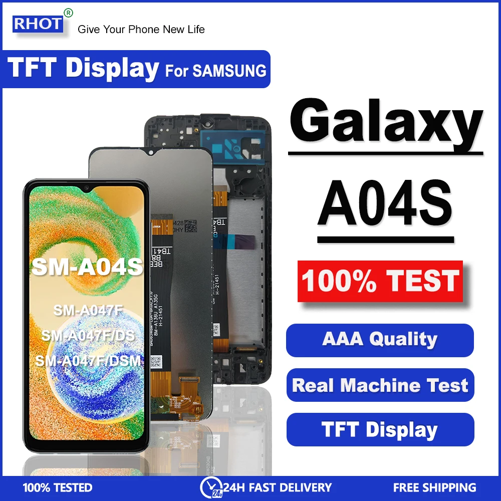 

6.5" For Samsung Galaxy A04S LCD A047F A047F/DS LCD Display Touch Screen Digitizer Assembly Replacement For SM-A04S LCD Display