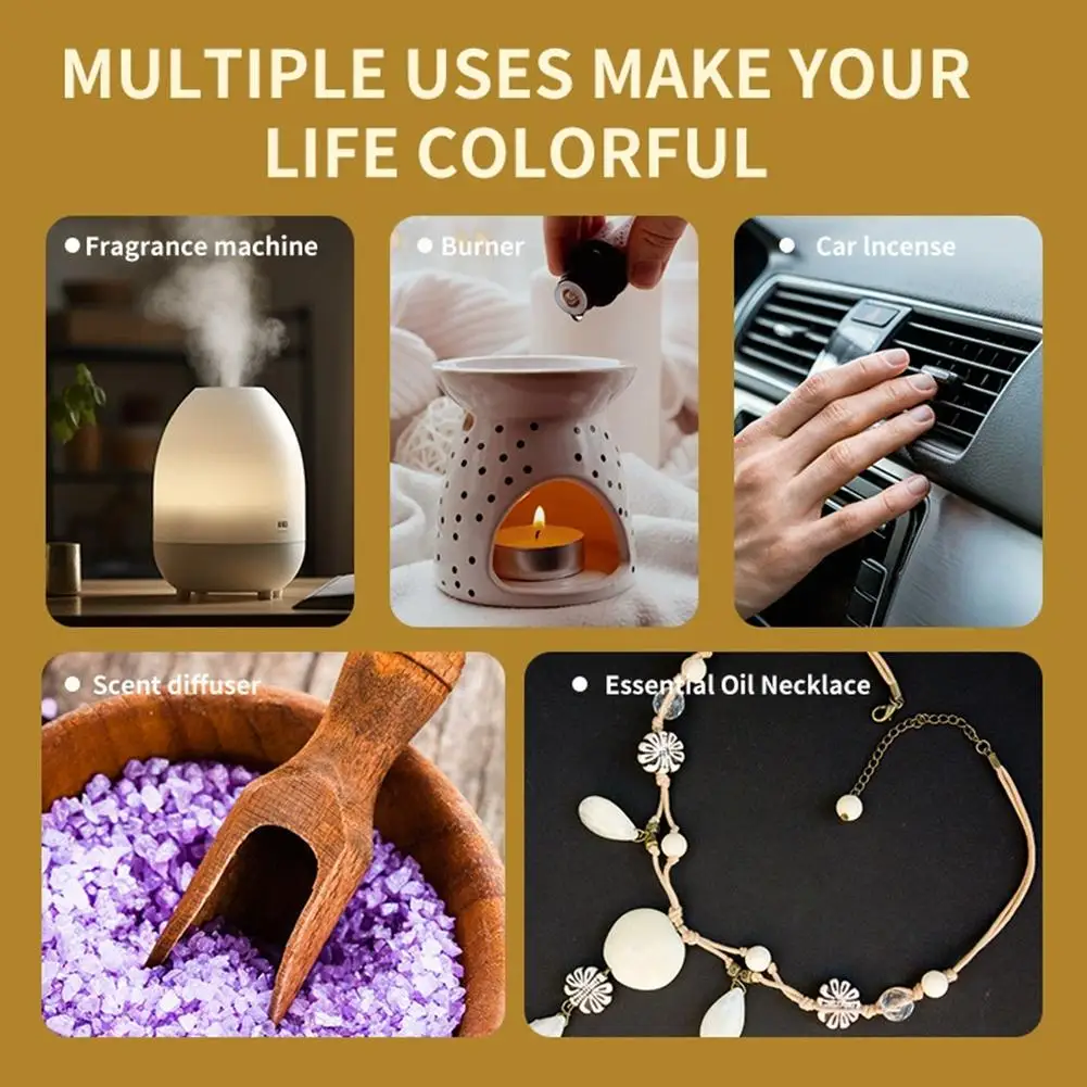 15 Scents Water Soluble Fragrance Oils - 10ml Aromatherapy Oil for Diffuser, Room Deodorizer, Air Freshener, Home & Car