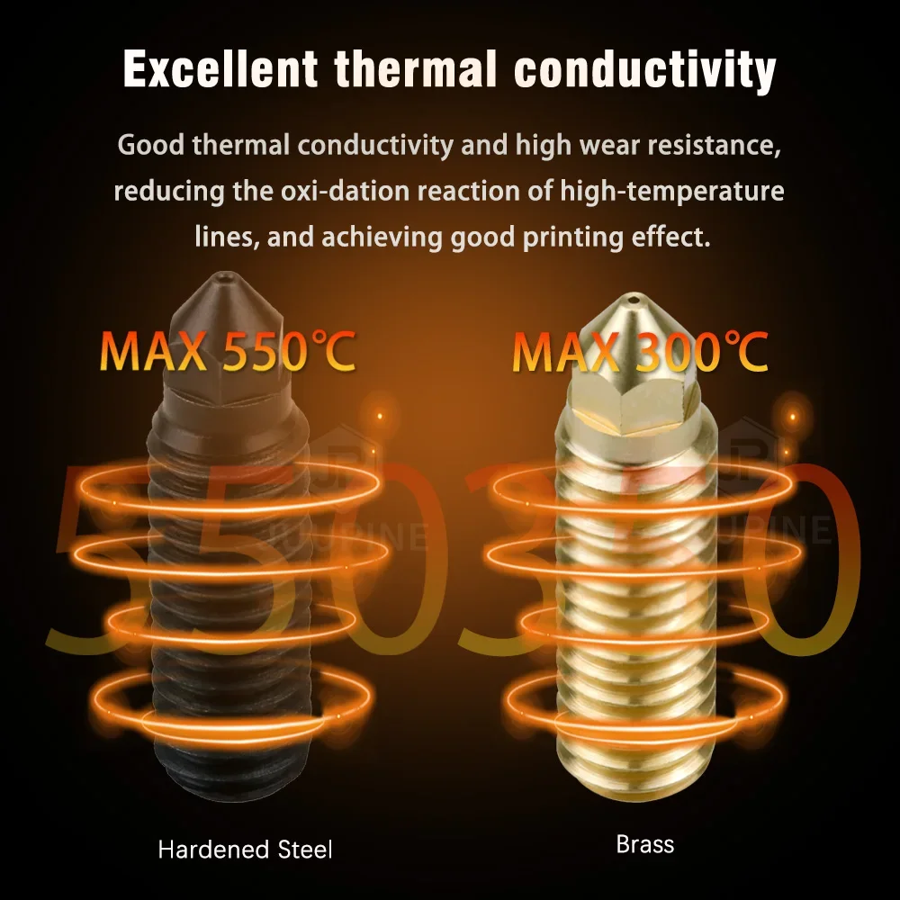 للمدفعية Sidewinder X4 فوهة النحاس هاردن الصلب X3 X4 زائد فوهة 0.4 0.2 0.6 0.8 لملحقات المدفعية Sidewinder X4 #3