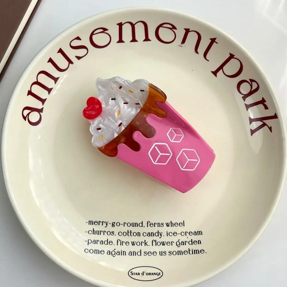 

Клубничный фруктовый конус, коготь для волос, арбузное эскимо, мороженое, коготь для волос, шпилька для волос, геометрическая уксусная кислота, захват в виде акулы, уличная одежда