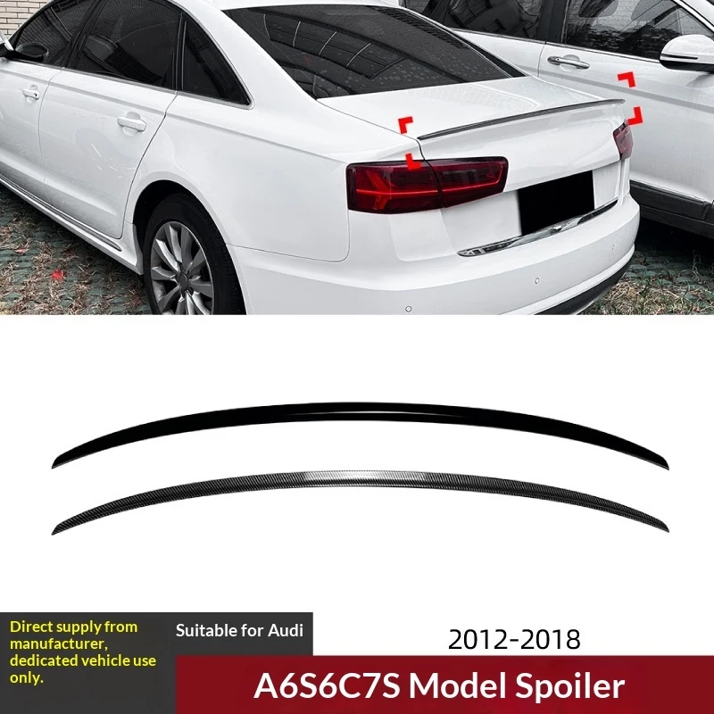 

Rear Spoiler A6 S6 C7 2012-2018 S Style Exterior Body Kit Lip Spoiler Wing Sedan Tuning Parts Accessories