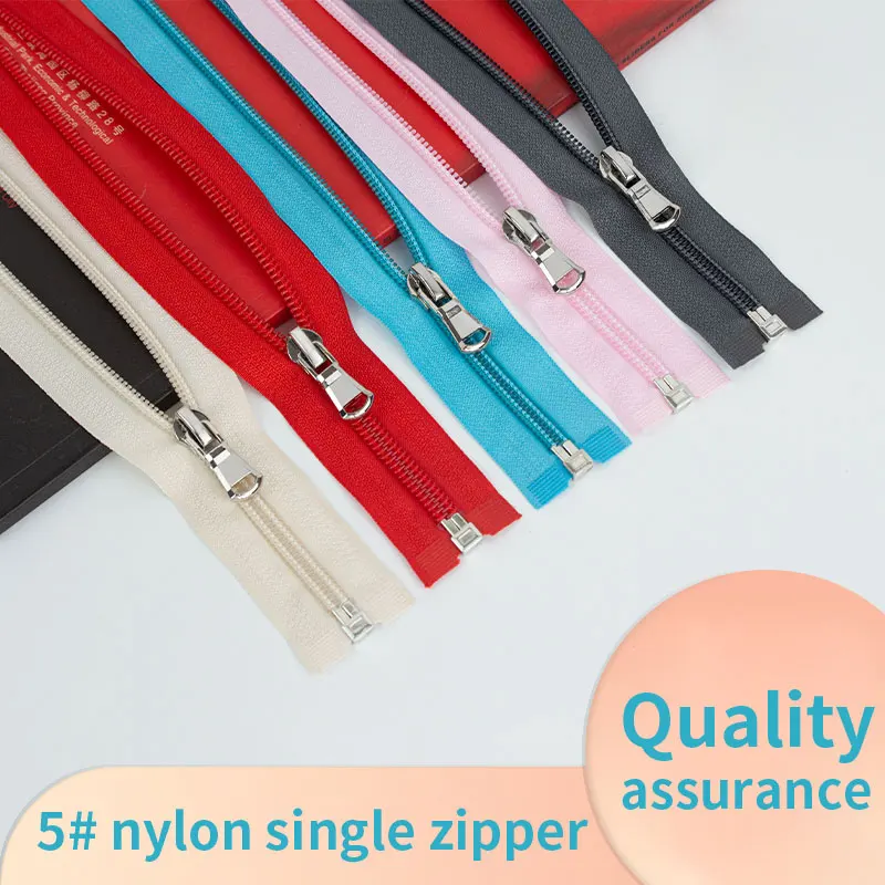 (10pcs)5# Nylon Open Tail Multi-size Zipper Multi-color Clothing Coat Sportswear Zipper Single Opening