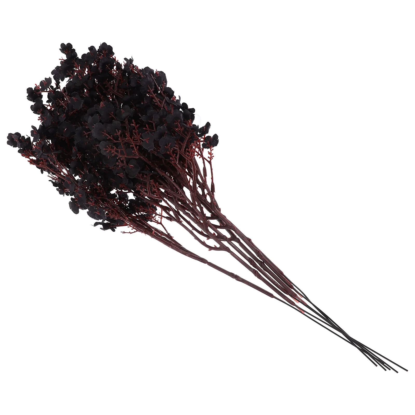 

Faux Breath Stems Artificial Bouquet Indoor Craft Fake Flowers Vase Gypsophila Black Bride