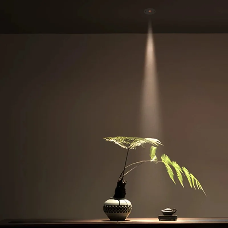 شعاع من الأضواء الكاشفة المدمجة في غرفة المعيشة، وسقف المنزل، وغرفة الشاي، والإضاءة المحيطة، وأضواء النازل LED لغرفة الطعام 5W7W