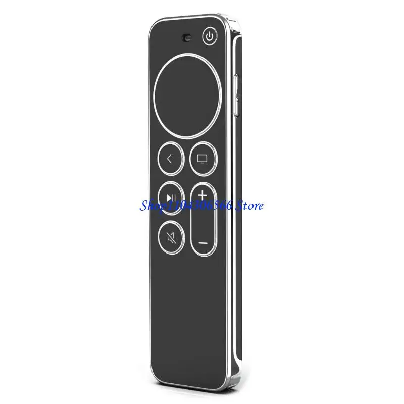 02DD Plating TPU Cover Protector for TV Remote 2/Siri Remote 2 Shock-proof Skin
