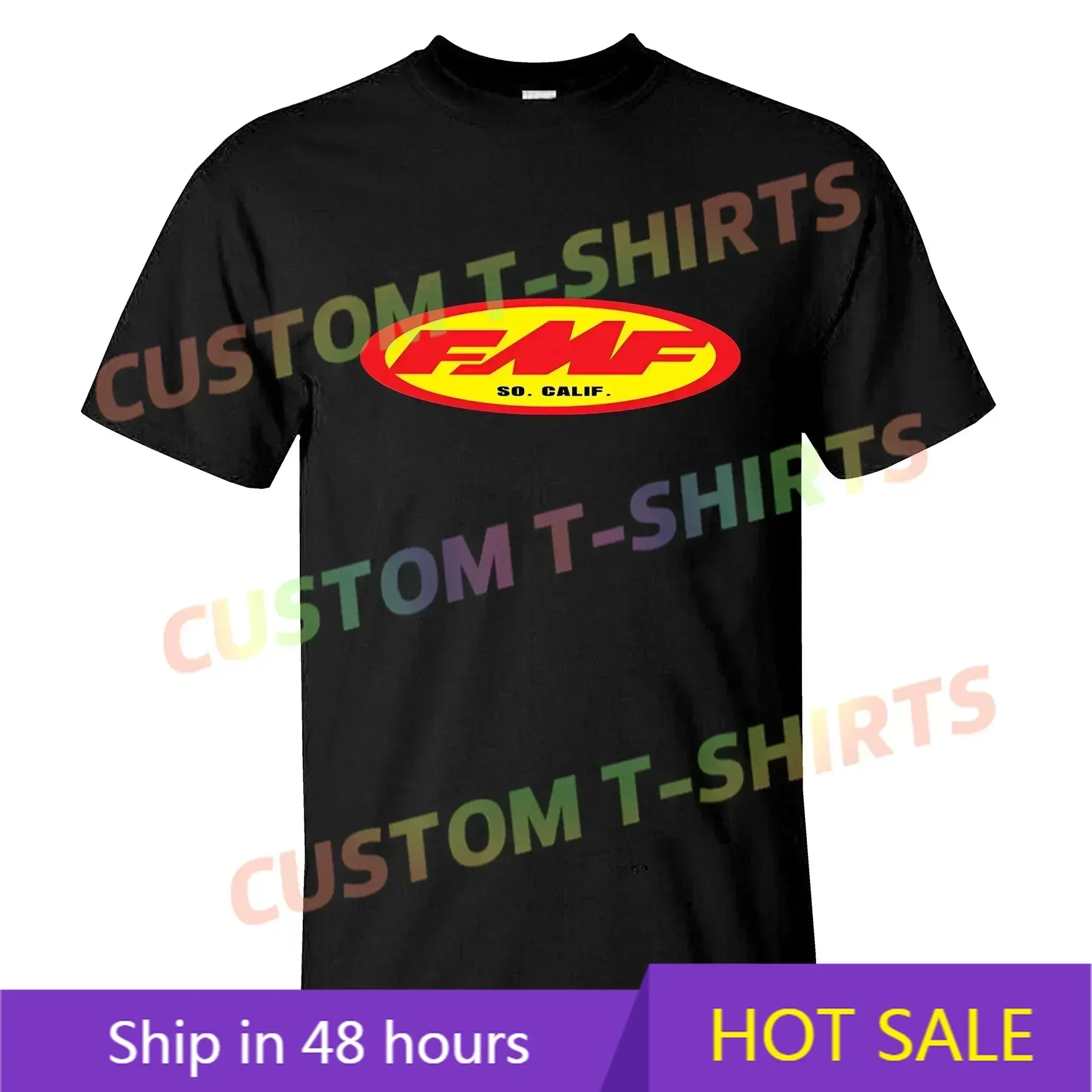 

Fashion Tees Men T Shirt Casual New Limited FMF Motocross Logo Oversized T-shirt Graphic Youth Cloth Streetwear S-3XL