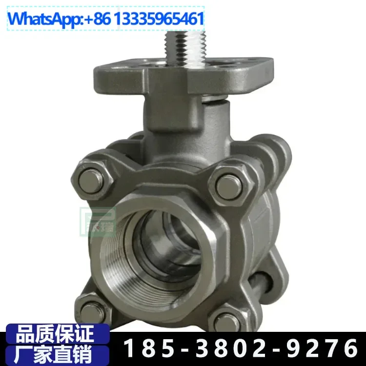 

2Pcs thread buckle mouth Q11F stainless steel manual three-piece ball valve, thread buckle welding sealing ball valve, hard seal
