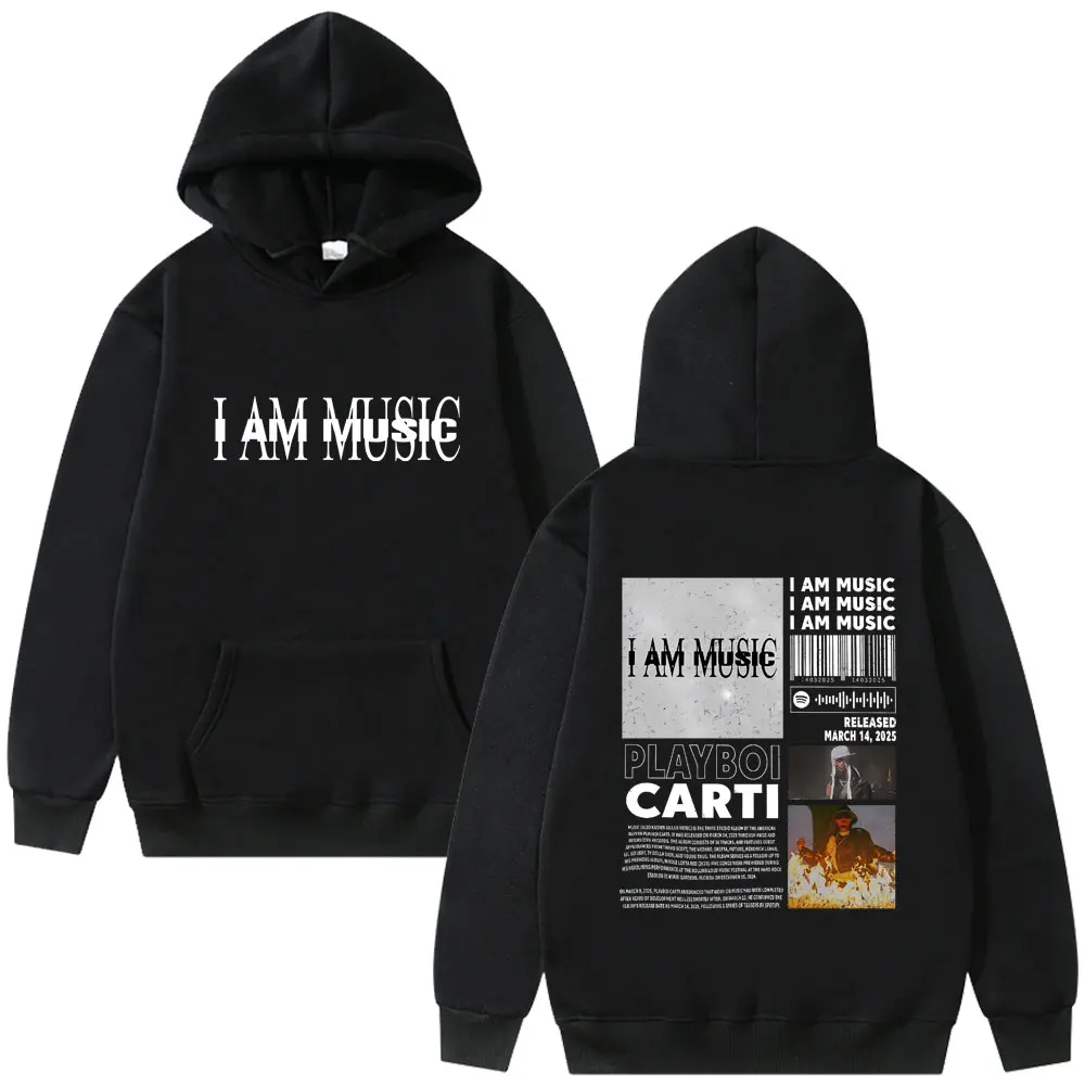 

Playboi Carti I AM MUSIC 2025 Album Graphic Hoodie Unisex Fashion Opium Merch Pullover Men Women Hip Hop Oversized Streetwear