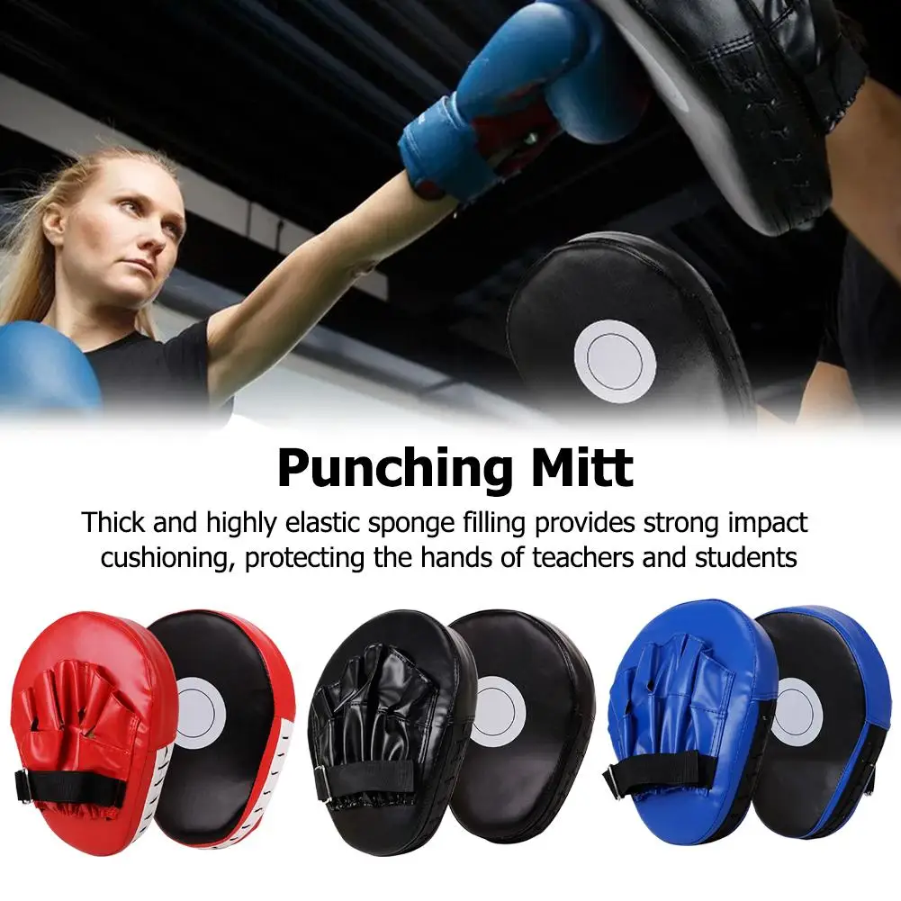 Curved Boxing Hand Target PU Leather Curved Punching Mitts Breathable Boxing Mitts Kickboxing Pads for Martial Arts Training