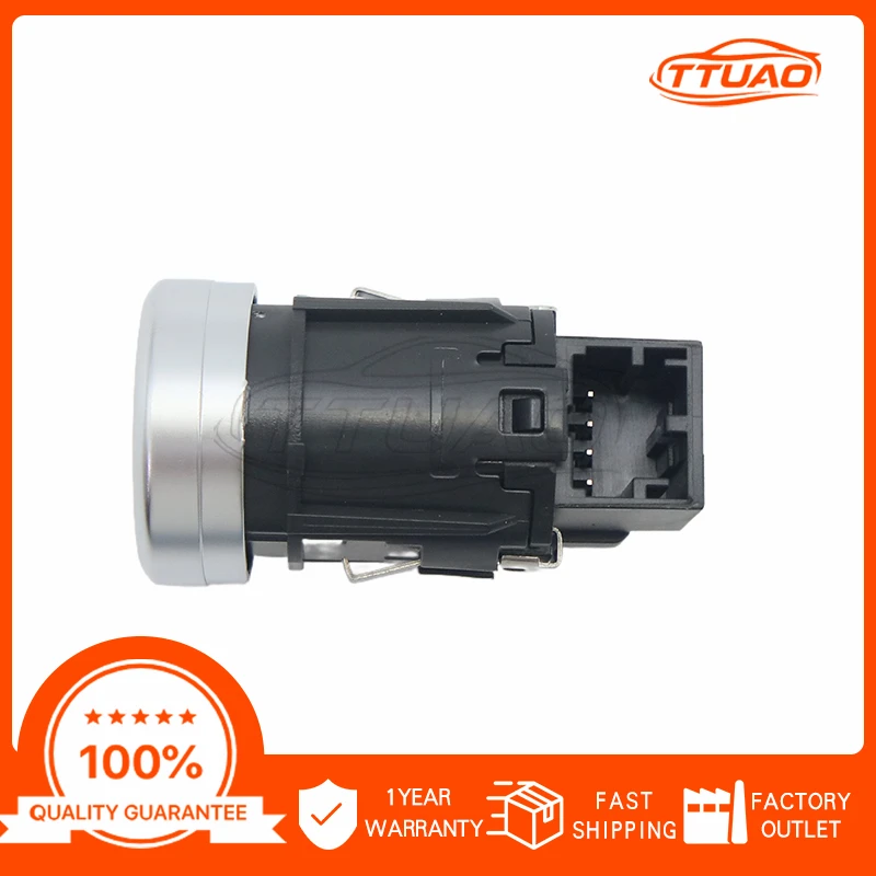 5G1959839 Engine Start Stop Button Switch LHD for VW Golf 7 7.5 GTI E-Golf MK7 GTE 2013-2021 T-Roc R-Line 2018- High Quality