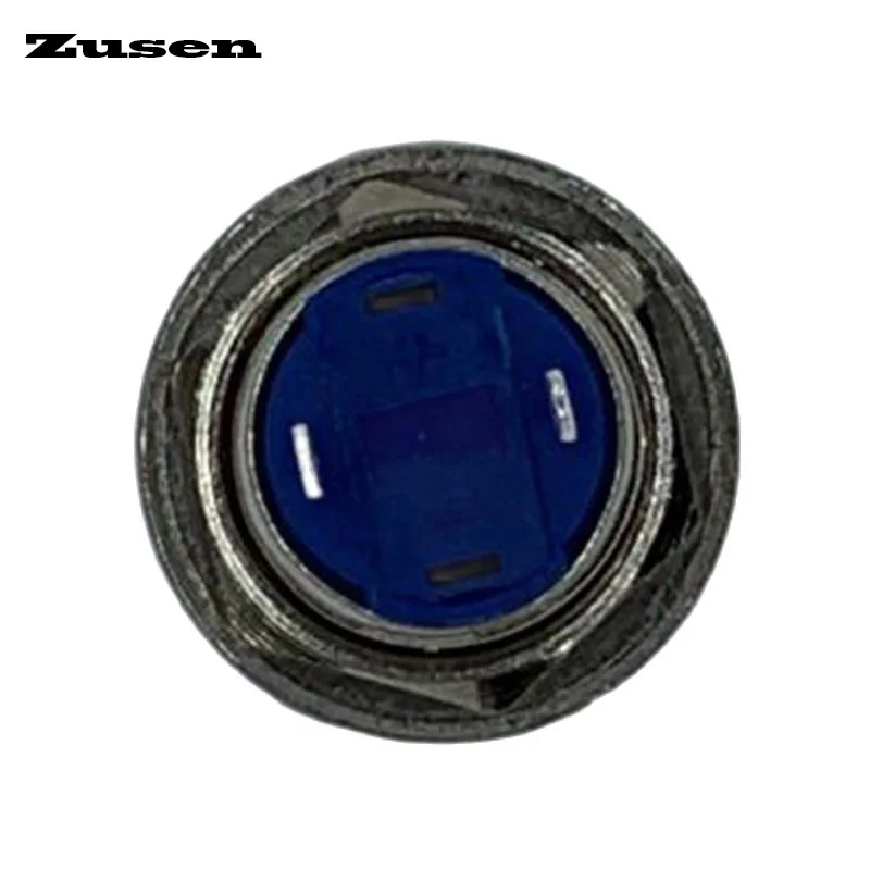 Zusen 12mm Dome Head Latching Switch Nickel Plated Brass Push Button Switch without Led