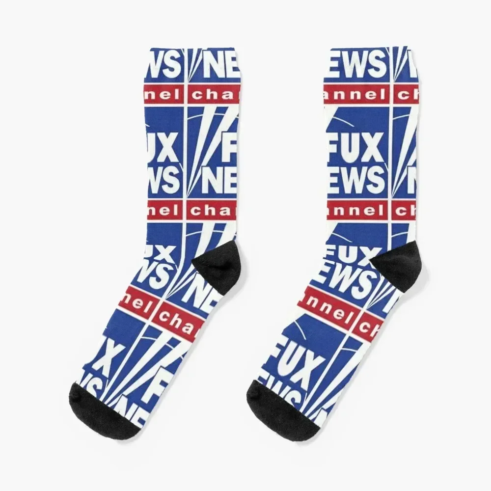 FUX NEWS Channel ~ Fake News - Parody Socks luxury soccer anti-slip heated Men Socks Women's