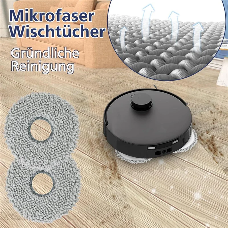 TAIGH-For Ecovacs Deebot T30 Omni / T30 Pro Omni / T30 Max Vacuum Cleaner Main Side Brush Hepa Filters Dust Bags