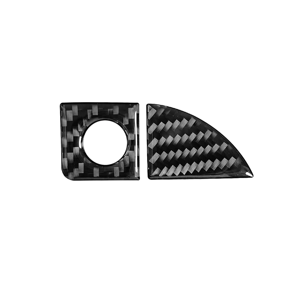 For IS IS250 IS300 IS350C 2006-2012 Carbon Fiber Side Storage Box Handle Cover Trim Sticker