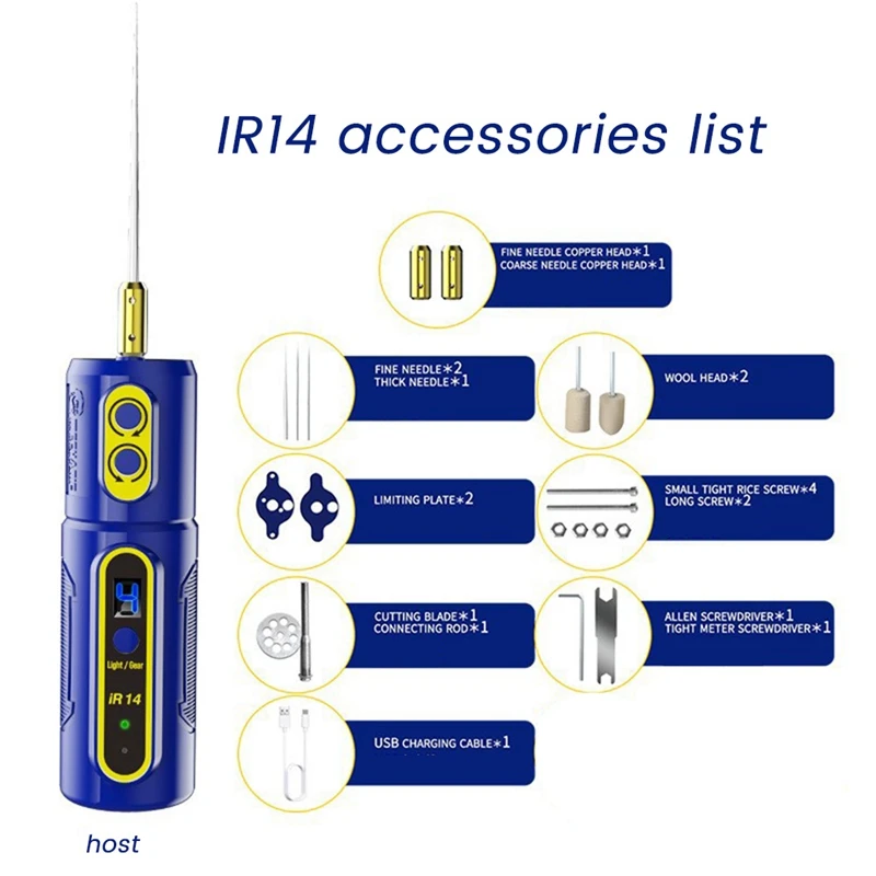 IR14 Mobile Phone Screen OCA Glue Remover Electric Cutting Grinder Supports Forward And Reverse PC+ABS